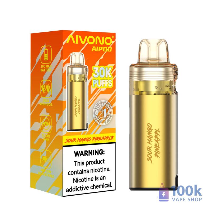 Aivono AIM AIPOD 30000 Disposable Vape - 30K Puffs, Rechargeable & Adjustable Airflow - Obrázek 6