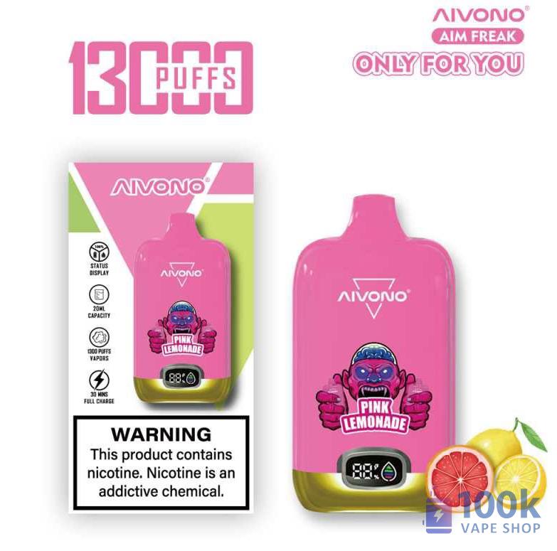 Aivono AIM FREAK 13000 | 13,000 Puff Rechargeable Vape with Mesh Coil - Slika 4