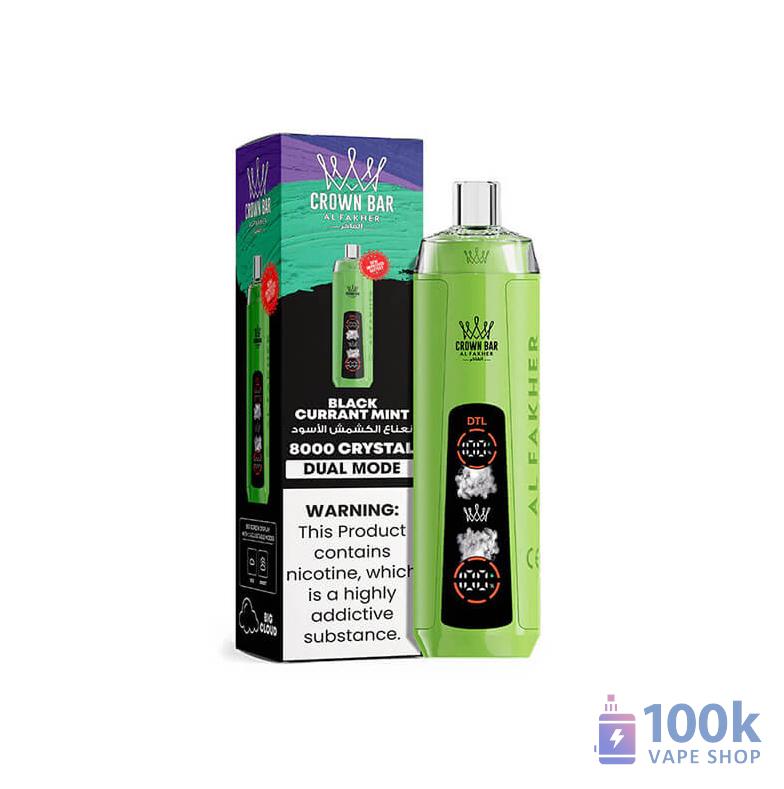 Al Fakher Crystal Ai 8000 Disposable Vape | 8000 Puffs, Rechargeable, 50+ Flavors - Imagem 2