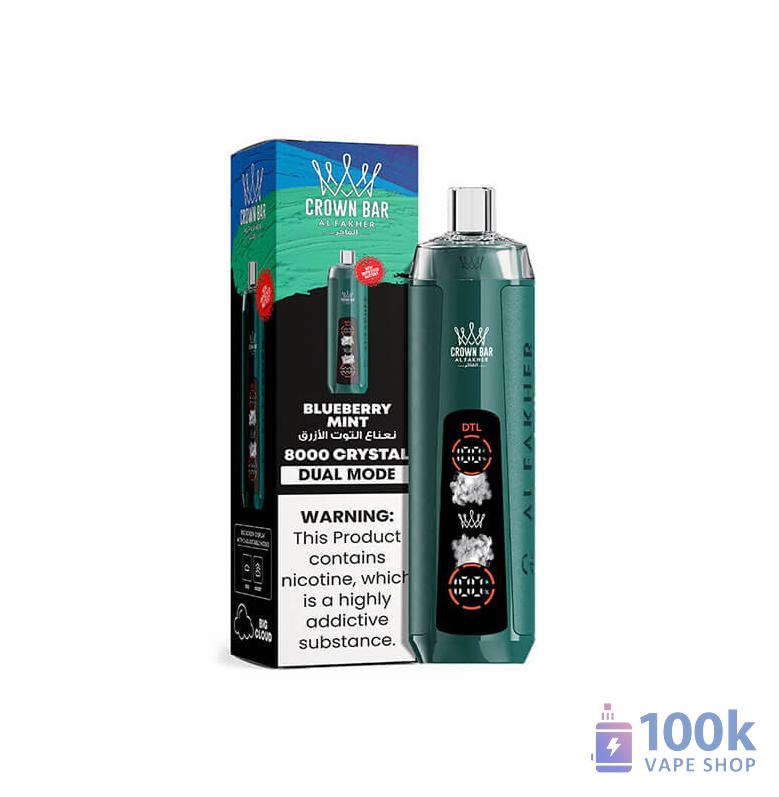 Al Fakher Crystal Ai 8000 Disposable Vape | 8000 Puffs, Rechargeable, 50+ Flavors - Imagem 5