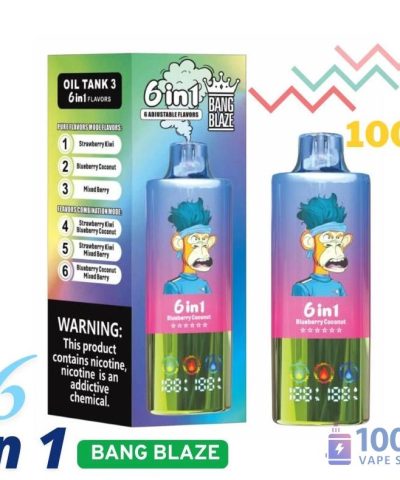 Alternative view of Bang Blaze 100K Puffs Triple Tank Disposable Vape - 6 Flavors in One
