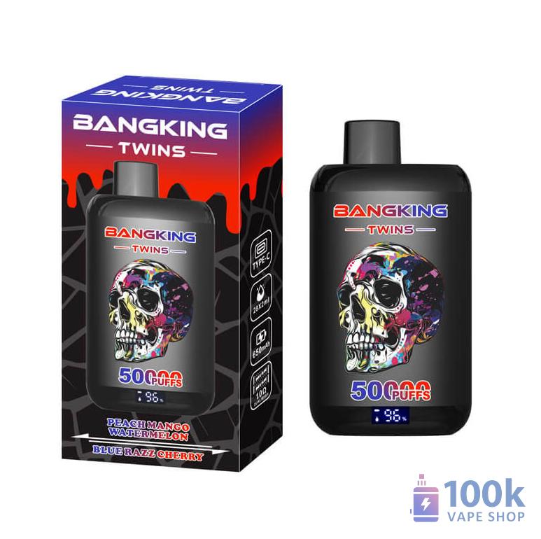Bang King Twins 50K Vape Desechable - Doble Sabor 50.000 Puffs Recargable