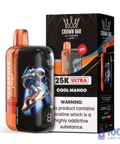 Crown Bar Alfakher 25000 Ultra Disposable Vape - 25K Puffs, 22mL, Mesh Coil