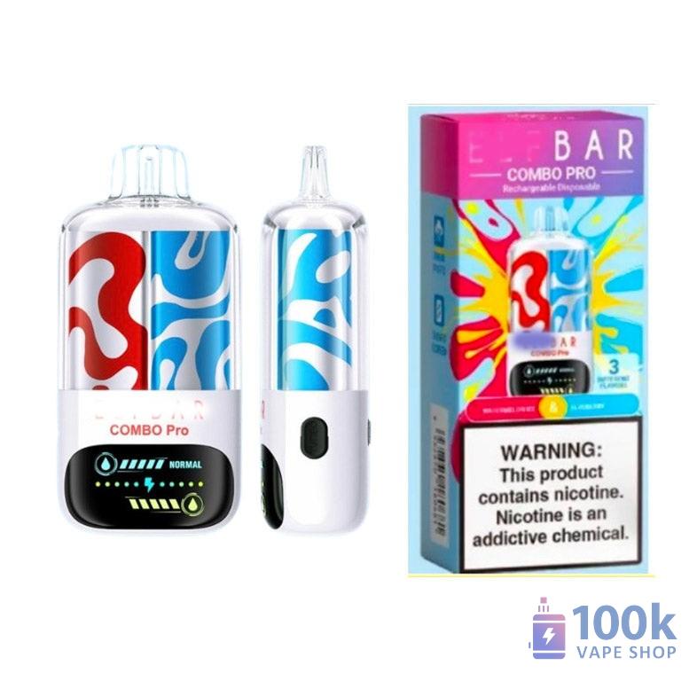 Elfbar Combo Pro 30000 - Rechargeable Disposable Vape with 30,000 Puffs
