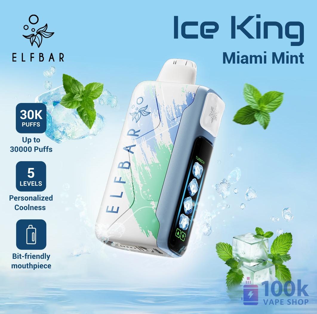 Elfbar Ice King 30000 Disposable Vape | 30,000 Puffs, Rechargeable – Image 4
