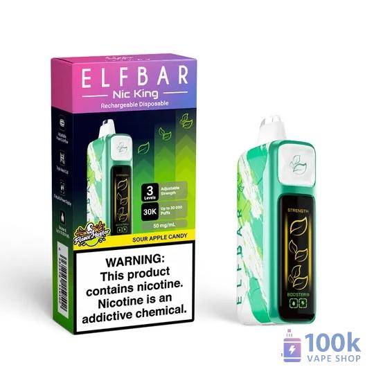 Elfbar Nic King 30000 Puffs Disposable Vape - 5% Nicotine, Rechargeable