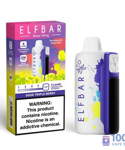 Elfbar Sour King Rechargeable Vape - 30,000 Puffs, Customizable Flavors