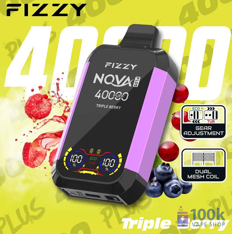 Fizzy 40,000 Puffs Disposable Vape with Mesh Coil & Custom Airflow - Image 2