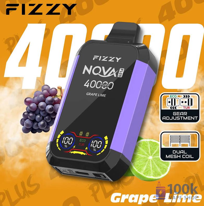 Fizzy 40,000 Puffs Disposable Vape with Mesh Coil & Custom Airflow - Image 4