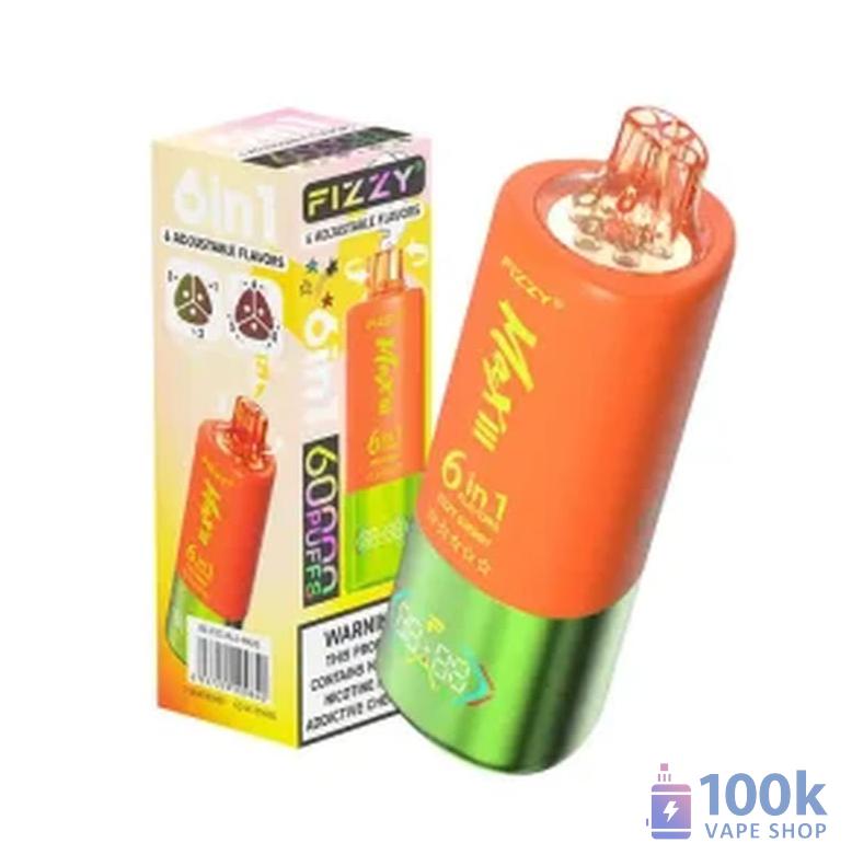 Fizzy 60,000 Puffs 6-in-1 Disposable Vape - Multiple Flavors - Billede 5