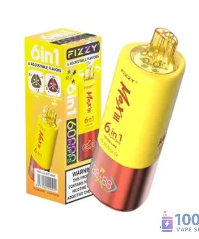 Fizzy 60,000 Puffs 6-in-1 Disposable Vape - Multiple Flavors
