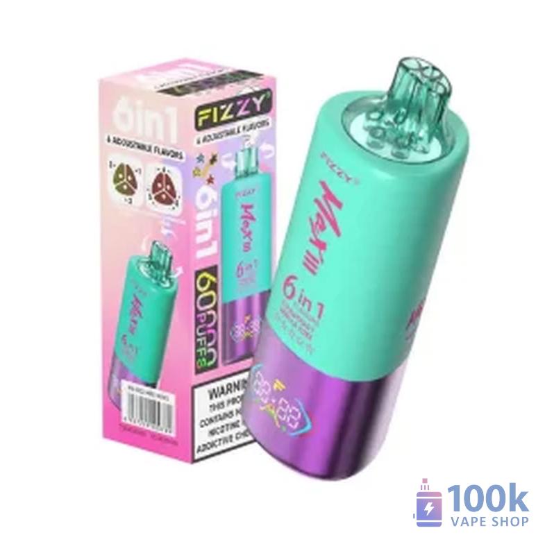 Fizzy 60,000 Puffs 6-in-1 Disposable Vape - Multiple Flavors - Billede 6