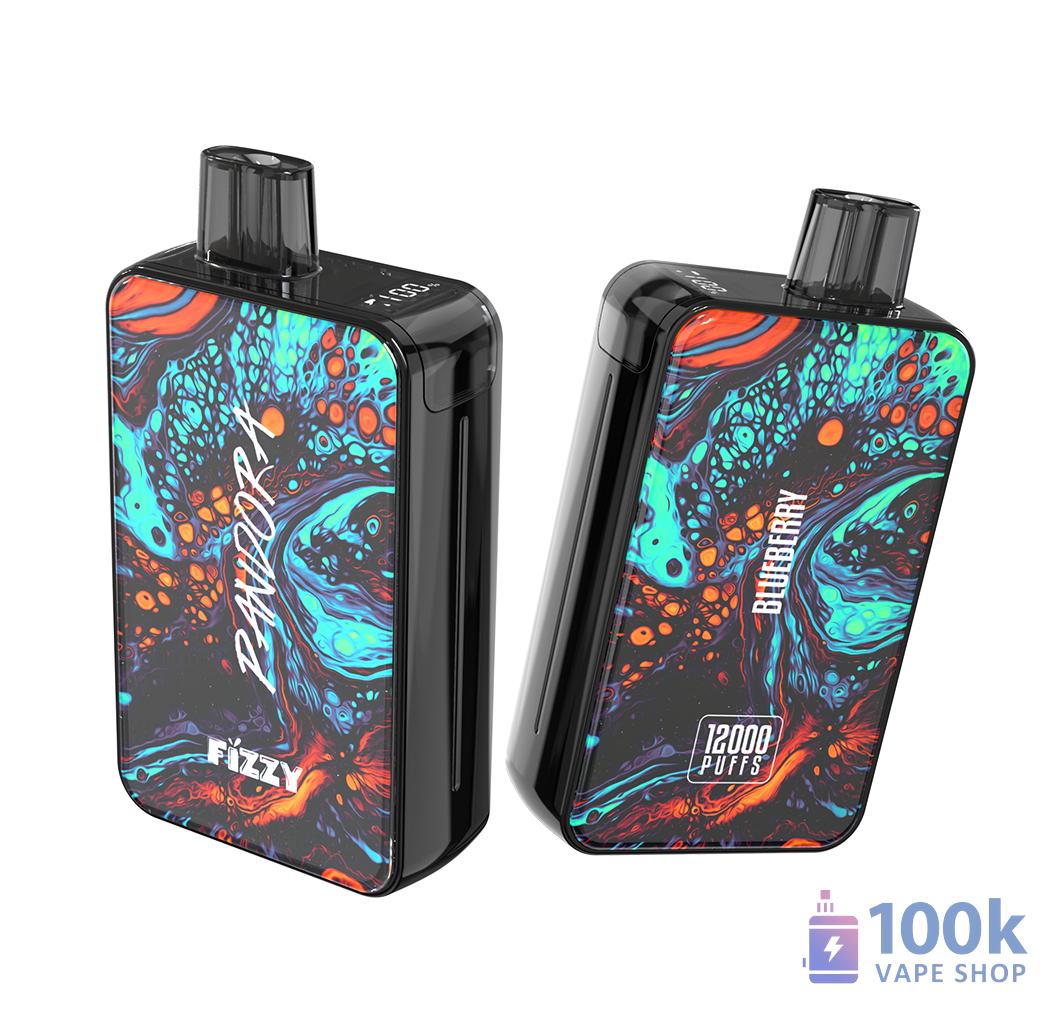 Fizzy Pandora 12000 puff újratölthető eldobható vape 2%/5% nikotinnal