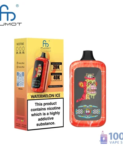 Fumot Digital Monkey Disposable Vape - 40,000 Puffs, Dual Engine, Rechargeable