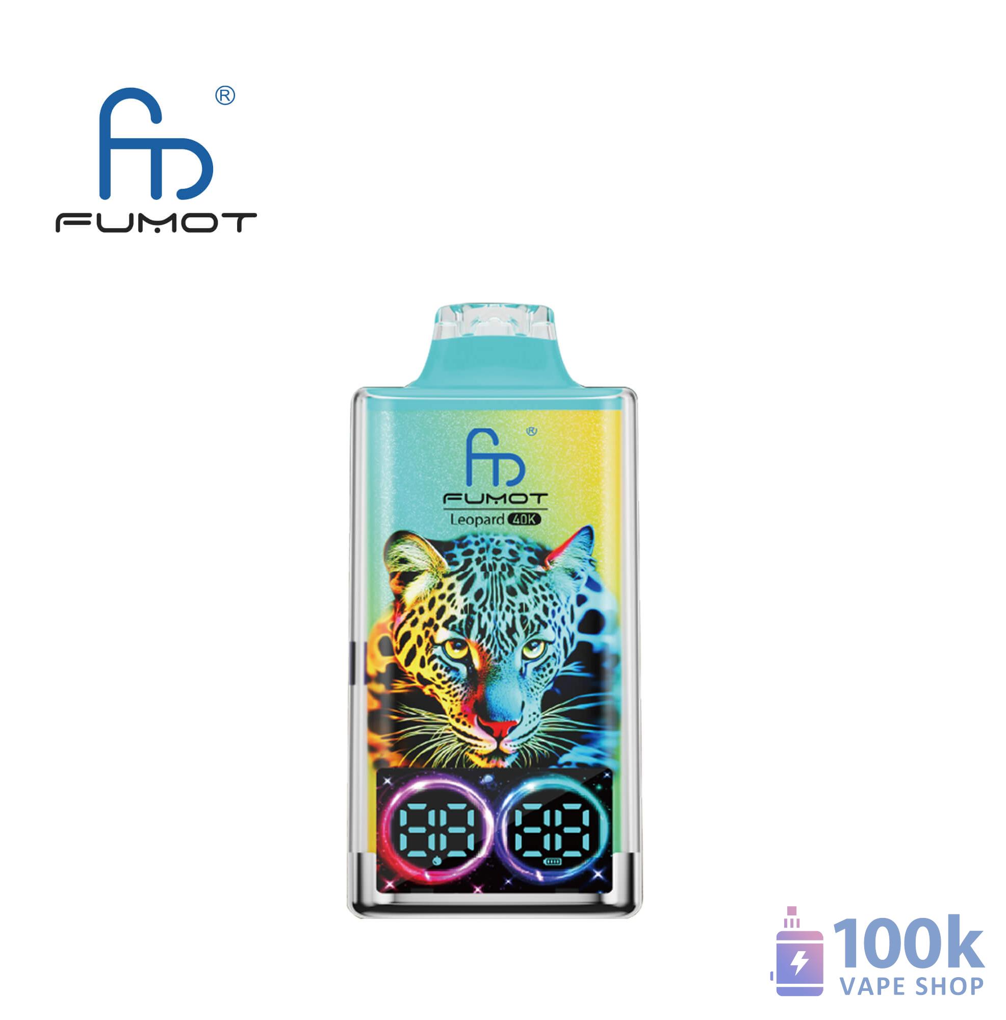 Fumot Leopard 40000 Disposable Vape - 40K Puffs, LED Screen & Fast Charging - Image 2