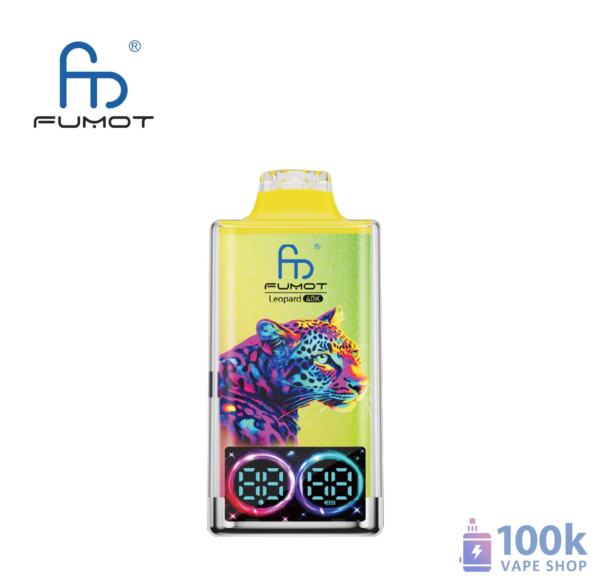 Fumot Leopard 40000 Disposable Vape - 40K Puffs, LED Screen & Fast Charging - Image 3