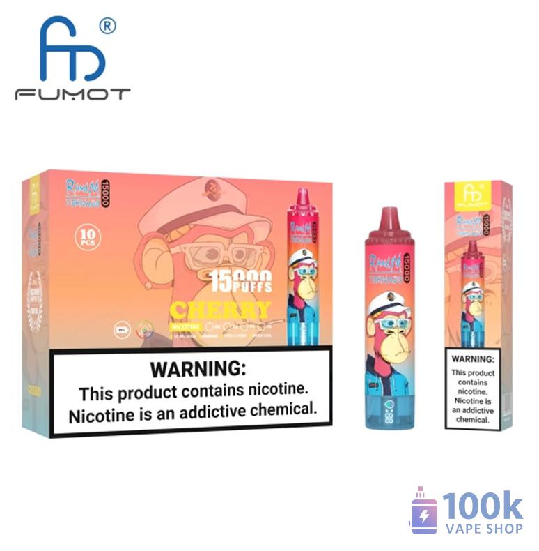 Fumot Tornado 15000 Rechargeable Disposable Vape with LED Display - Image 6