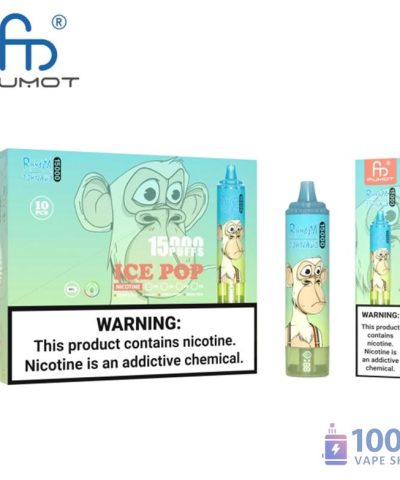 Alternative view of Fumot Tornado 15000 Rechargeable Disposable Vape with LED Display