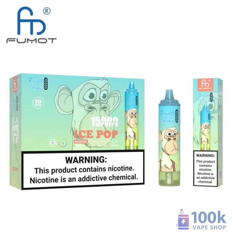 Fumot Tornado 15000 Rechargeable Disposable Vape with LED Display - Image 2