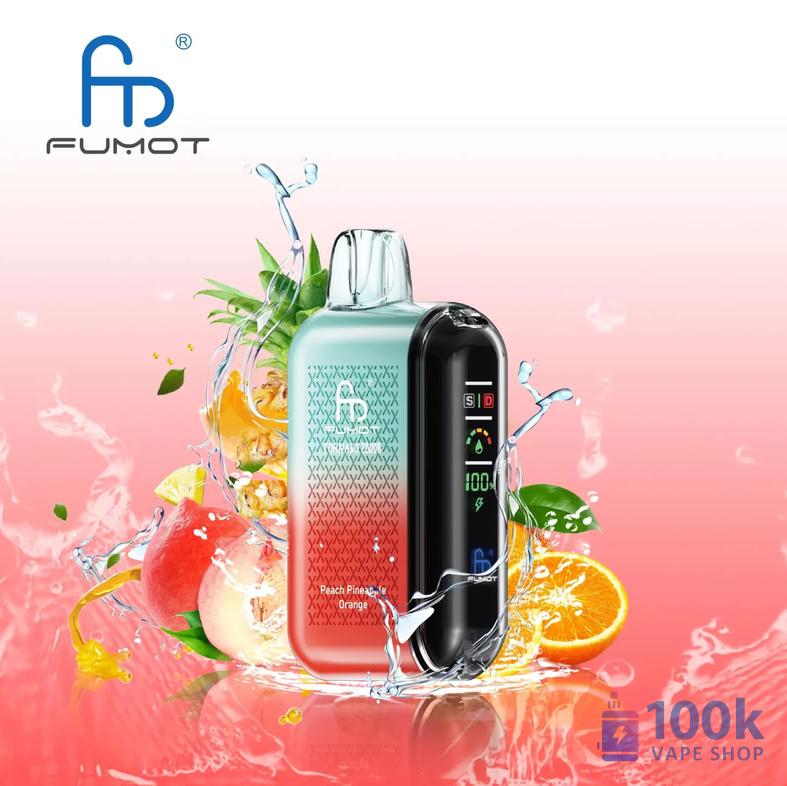 Fumot Tornado 20000 Disposable Vape: 20000 Puffs with LED Screen & Dual Mesh - Image 4