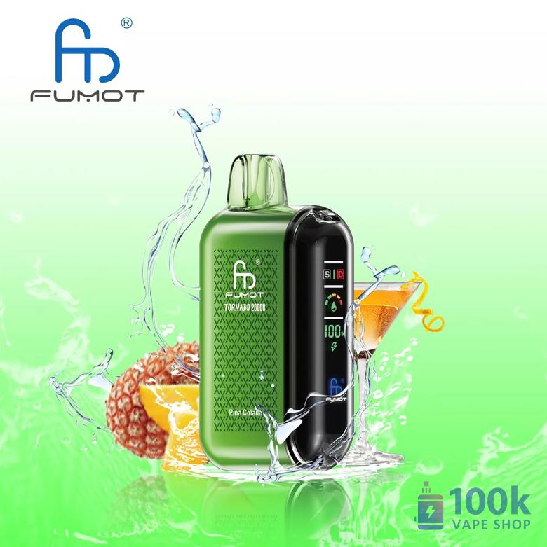Fumot Tornado 20000 Disposable Vape: 20000 Puffs with LED Screen & Dual Mesh - Image 6