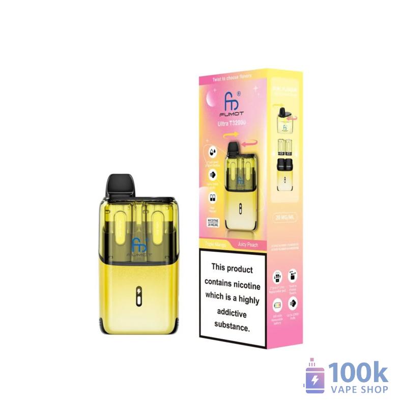 Fumot Ultra 32K Pod Kit - 32000 Puff Dual Tank Vape with 20mg Nicotine Salt - Image 3