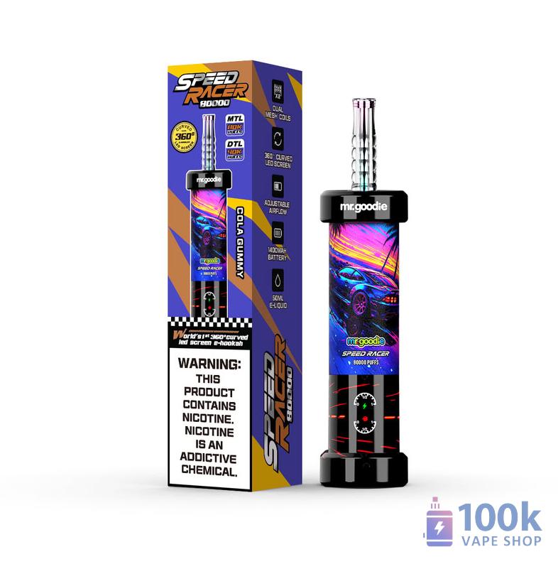 Mr. Goodie Speed Racer 80K Puffs Dual Mode Disposable Vape | 50ml - Image 2