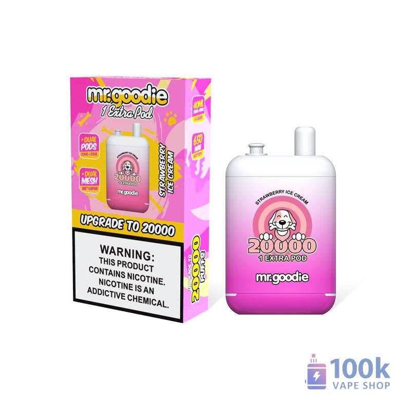 Mr.Goodie VM008 Disposable Vape - 20,000 Puffs, Dual Pod & 12 Flavors - Image 2