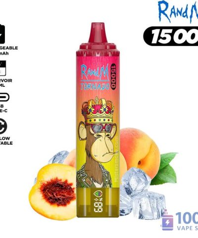 Alternative view of RandM Tornado 15000 Premium Disposable Vape – Smart LED Display, 15,000 Puffs