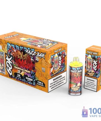 Razz Bar 60K Puffs Disposable Vape - 60,000 Puffs | 650mAh Battery | 16 Flavors