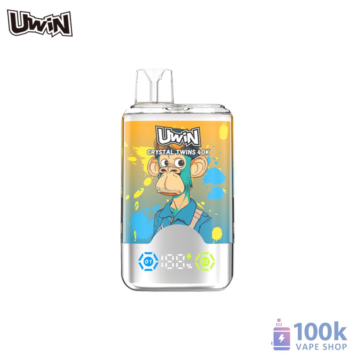 Uwin Crystal Twins 40000 High Puff Rechargeable Disposable Vape - Imagine 6