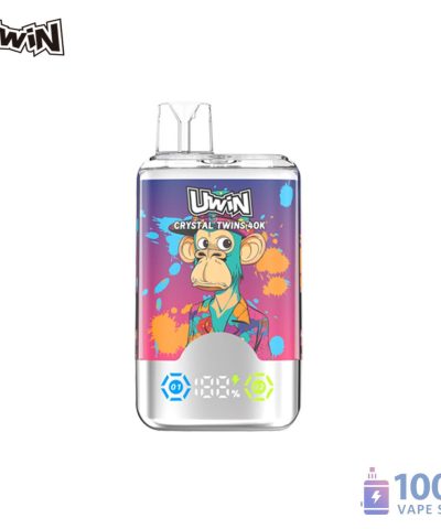 Alternative view of Uwin Crystal Twins 40000 High Puff Rechargeable Disposable Vape