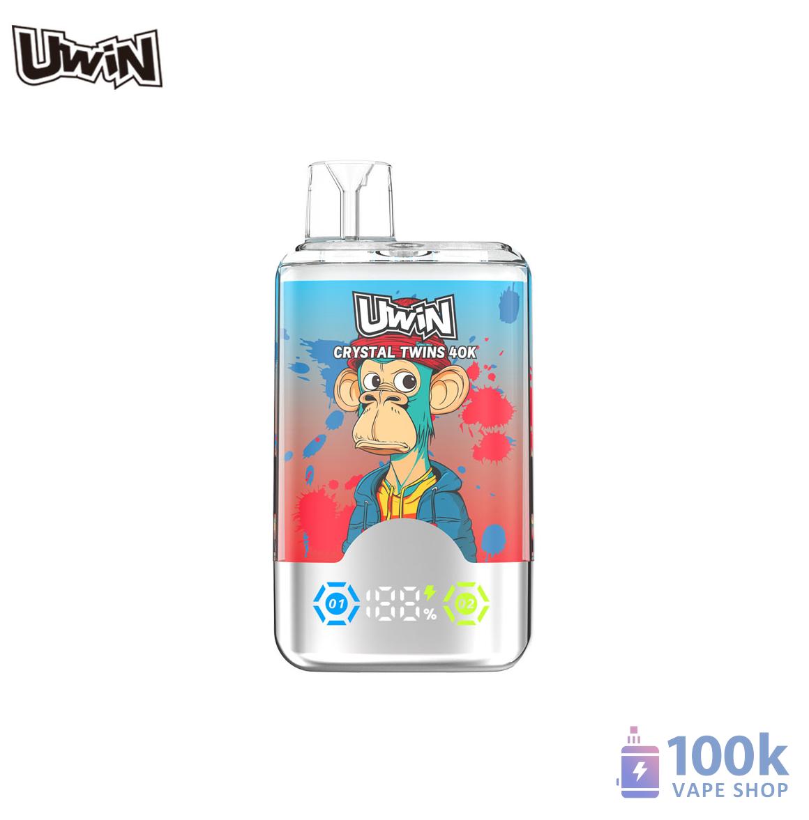 Uwin Crystal Twins 40000 High Puff Rechargeable Disposable Vape - Imagine 4