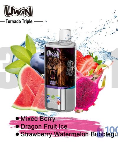 Alternative view of Uwin Tornado Triple 60K Disposable Vape – Triple Flavor, Triple Power