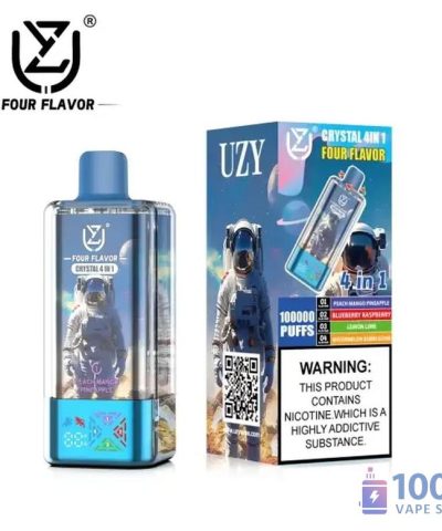 Alternative view of UZY Crystal 100000 Puffs 4-in-1 Disposable Vape - Quad Flavor Rechargeable
