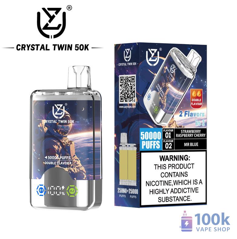Uzy CRYSTAL TWIN 50000 Disposable Vape: 50000 Puffs, Dual Flavor - Obrázek 5