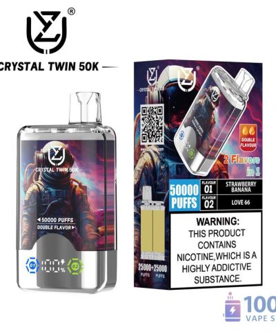 Alternative view of Uzy CRYSTAL TWIN 50000 Disposable Vape: 50000 Puffs, Dual Flavor
