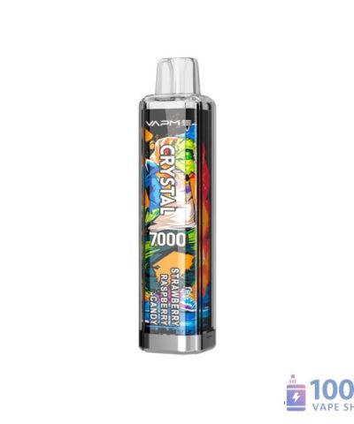Alternative view of Vapme Crystal 7000 Disposable Vape, 30 Flavors, 7000+ Puffs, Multiple Nicotine