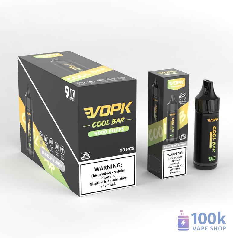 VOPK COOL BAR 9000 Disposable Vape - 9000 Puffs, 15ml E-liquid, 10 Flavors – Image 4