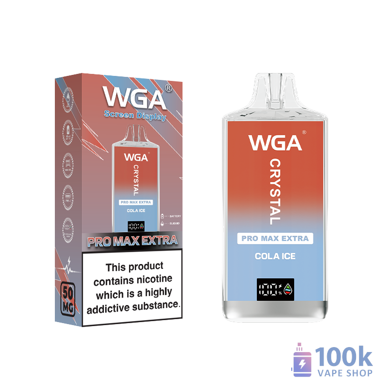 Wga Crystal Pro Max Eetra 15000 Disposable Vape - 15000 PUFFS & 25mL Prefilled - Image 4