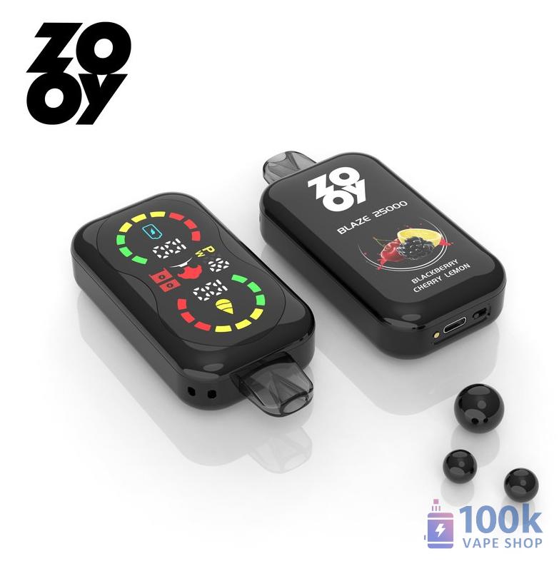 Zooy Blaze 25000 Disposable Vape - 25000 Puffs, Full Screen Display, Adjustable Airflow - Image 2