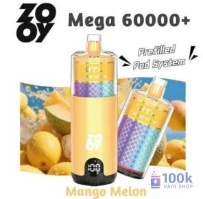 ZOOY MEGA 60000 Kit - Prefilled Pod System with 60K Puffs & Dual Mesh Coil - Bild 6