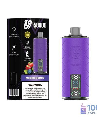Zooy Shisha 50000 Puffs Rechargeable Disposable Vape - Smart Display & 14,000mAh